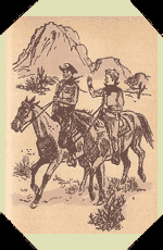 Trixie and Tenny galloped across the desert.